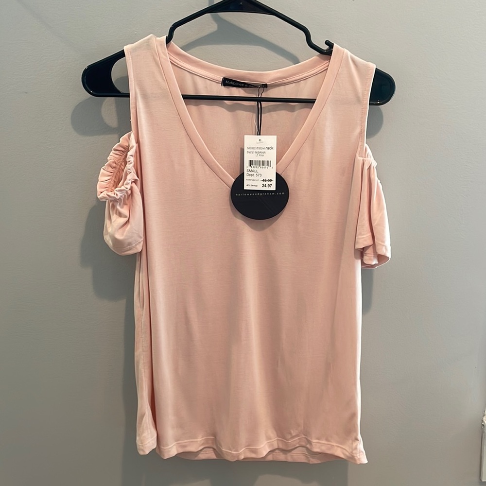 Size Small off shoulder tee shirt